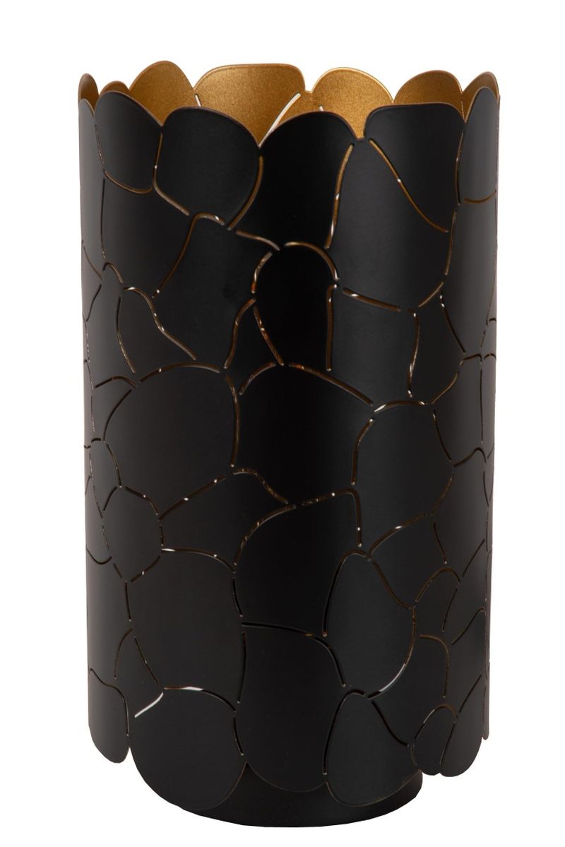 Lucide ALMELO - Stolná lampa - Ø 15 cm - 1xE27 - Čierna